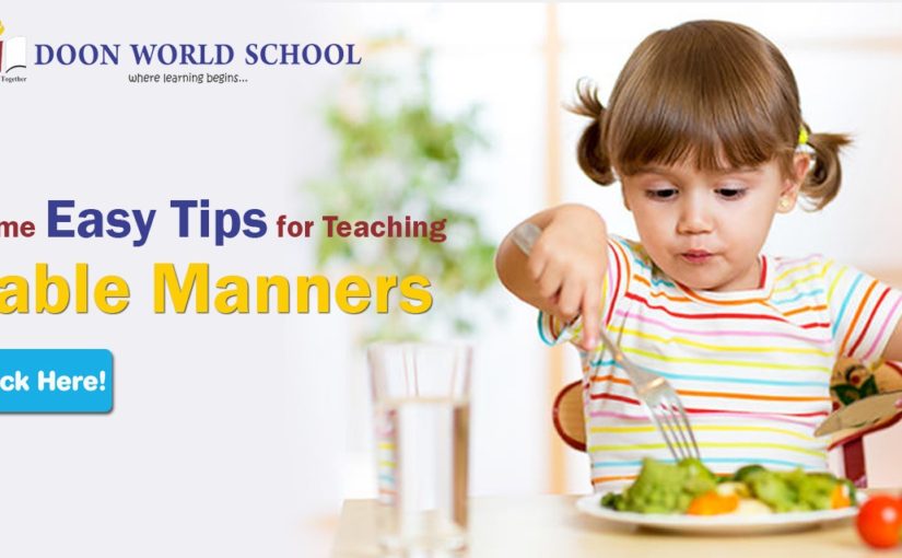 Some easy tips for teaching table manners to your kids