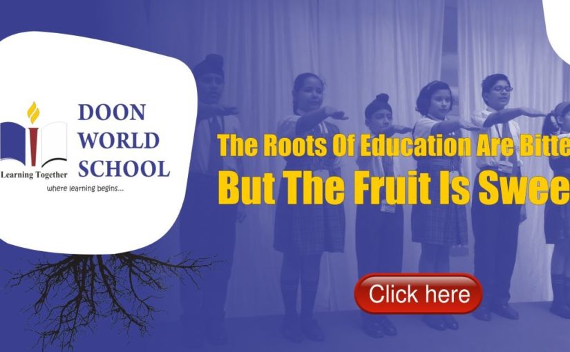 The Roots of Education are Bitter, But the Fruit is Sweet.”
