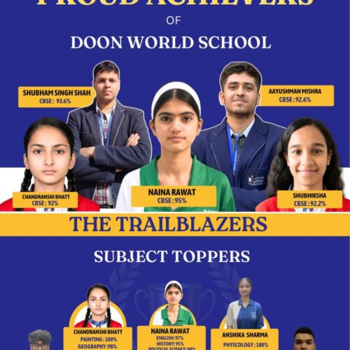 Class 12 toppers 2026 Doon World School