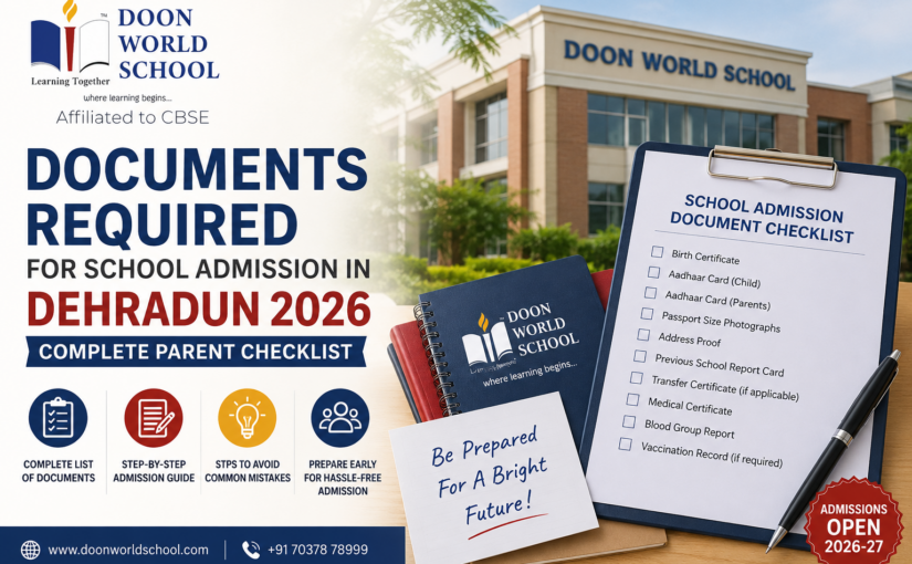 Documents Required for SchoolAdmission in Dehradun 2026: