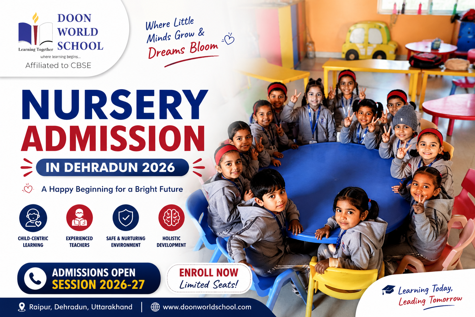 Nursery Admission in Dehradun 2026 | Doon World School